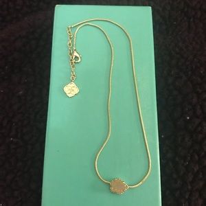 Kendra Scott Tessa White Stone Necklace